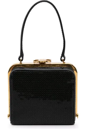 Céline 2022 Leather Sequin Triomphe Minaudiere clutch bag
