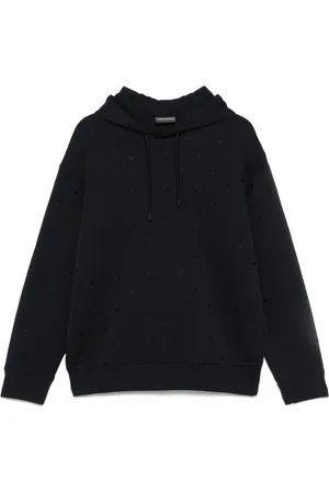 Emporio Armani Hoodie mit Logo-Stickerei