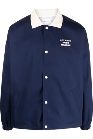 Drôle de Monsieur Bomberjacke mit Slogan-Print