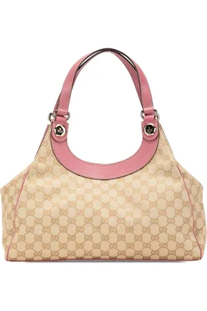 Gucci 2000-2015 mittelgroße GG Charmy Schultertasche aus Canvas