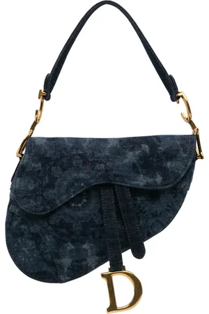 Dior 2019 Schultertasche aus Denim mit Batikmuster