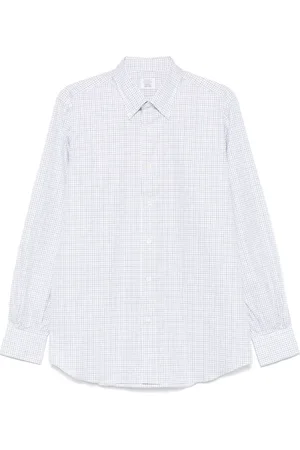 MAZZARELLI Hemd mit Windowpane-Print