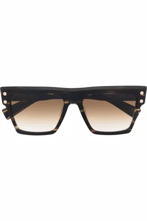 Balmain Eckige Sonnenbrille in Schildpattoptik