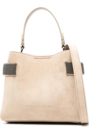 Brunello Cucinelli Umhängetasche aus Wildleder
