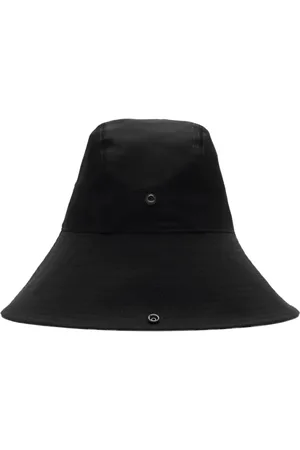 Burberry Gabardine-Hut mit karierter Krempe