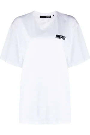 ROTATE Enzyme T-Shirt mit Logo-Stickerei