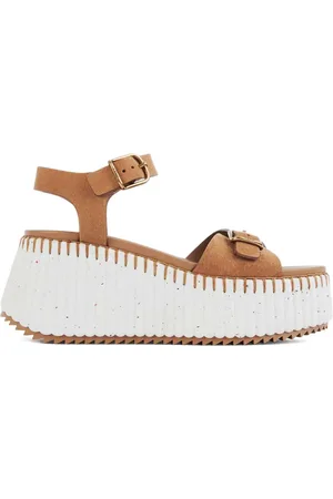 Chloé Nama Wedge-Sandalen 80mm