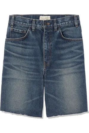 NILI LOTAN Jeans-Shorts im Distressed-Look
