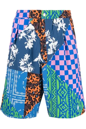 MARCELO BURLON Knielange Shorts mit Kontrasteinsätzen