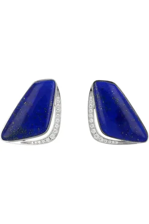 Tasaki 2010 Weißgoldohrringe mit Lapislazuli und Diamanten