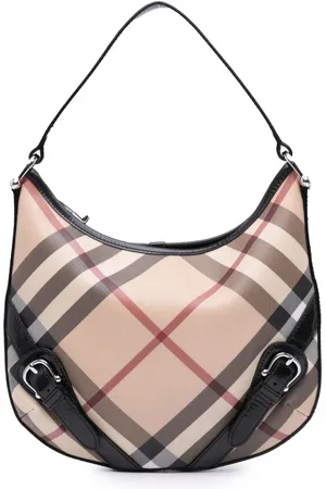 Burberry 2000-2017 Larkin Tasche aus beschichtetem Supernova-Check-Canvas
