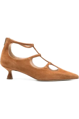 ANNA F. Pumps aus Wildleder 50mm