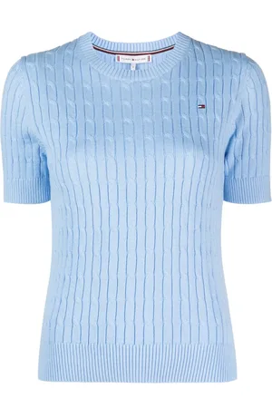Tommy Hilfiger T-Shirt aus geripptem Strick