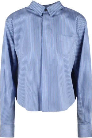 SACAI Striped poplin shirt