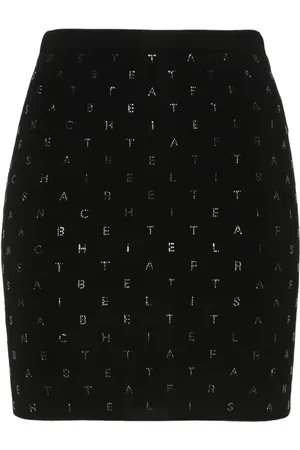 Elisabetta Franchi Minirock mit Logo-Verzierung
