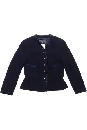 CHANEL 1990s Jacke aus Wolle