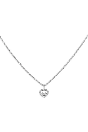 Chopard 2020s Happy Diamonds Weißgoldhalskette