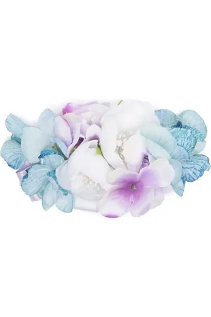 COLORICHIARI Haarspange mit Blumen-Applikation