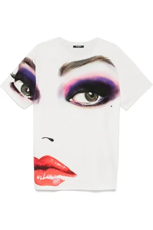 Balmain T-Shirt mit Gesicht-Print