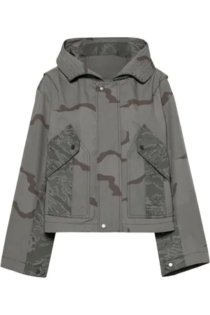 Marine Serre Regenerated Jacke mit Camouflage-Print