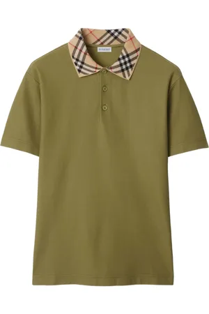 Burberry Poloshirt mit kariertem Kragen