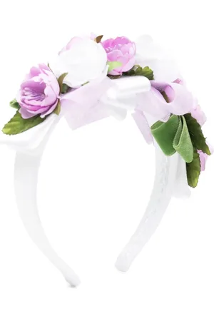 COLORICHIARI Haarreif mit Blumenapplikation