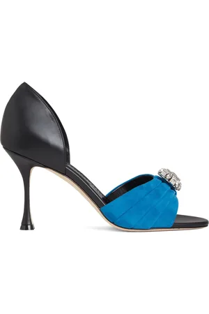 Manolo Blahnik Ansak Sandalen mit Raffungen 90mm