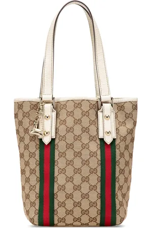 Gucci 2000-2015 Web Jolicoeur Tote Bag aus GG Canvas