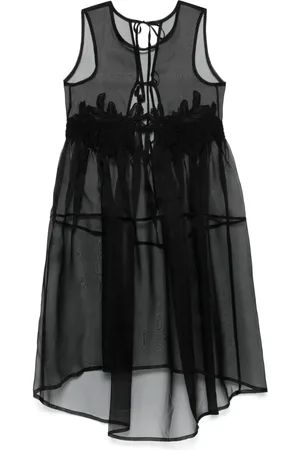 Maurizio Mykonos Semi-transparentes Midikleid