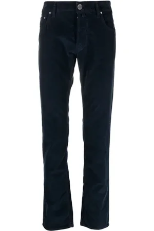 Jacob Cohen Halbhohe Straight-Leg-Hose