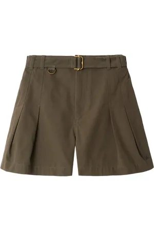Burberry Gabardine-Shorts mit Gürtel
