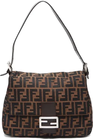 Fendi 1990-2010 Zucca Mamma Baguette Schultertasche