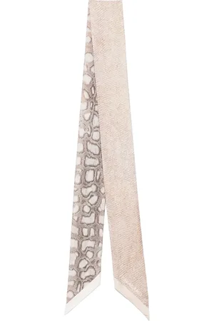 Salvatore Ferragamo Snake-print neckerchief