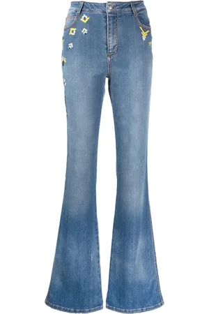 ERMANNO SCERVINO Bestickte Schlagjeans