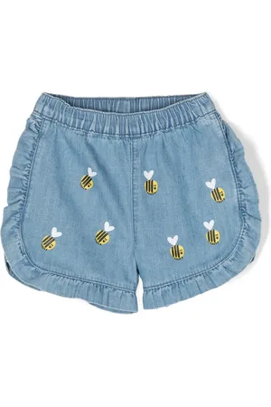 Stella McCartney Jeans-Shorts mit Bienen-Print