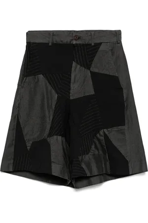 Comme des Garçons Gabardine Shorts im Patchwork-Look