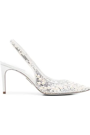 RENE CAOVILLA Pumps mit Perlen 80mm
