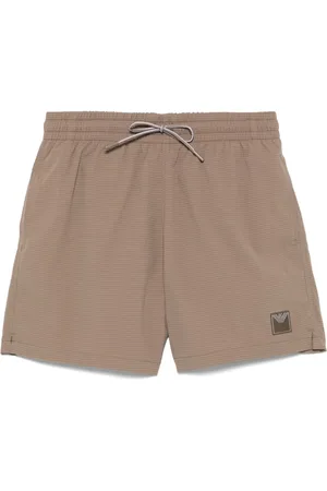 Emporio Armani Badeshorts aus Seersucker
