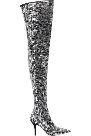 PARIS TEXAS Holly Stiefel mit Kristallen 110mm