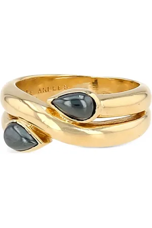 Van cleef 1980s Gelbgoldring mit Hämatit
