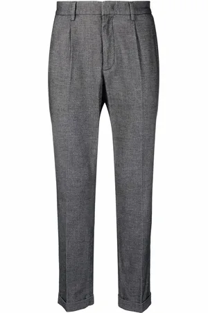 Ermenegildo Zegna Schmale Hose mit Bundfalten