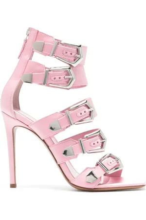 PARIS TEXAS Ursula Sandalen aus Satin 105mm