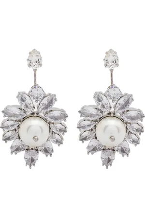 Simone Rocha Double Ended Crystal Crest Ohrringe