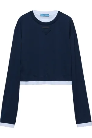 Prada Langarmshirt mit Rundhalsausschnitt