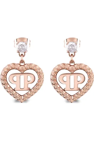 Philipp Plein Rocked Hearts Ohrringe mit Anhänger