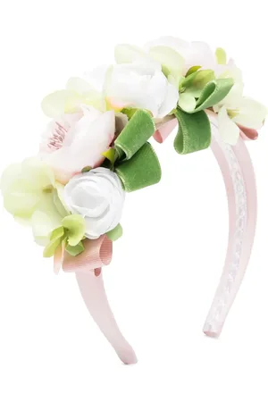 COLORICHIARI Haarreif mit Blumenapplikation