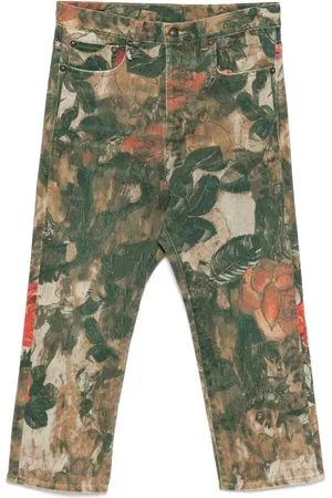 R13 Jeans mit Blumen-Print