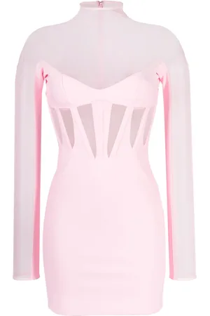 MUGLER Transparentes Minikleid