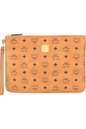 MCM Visetos logo clutch bag