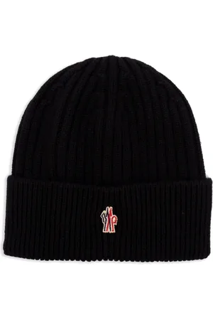 Moncler Beanie mit Logo-Applikation